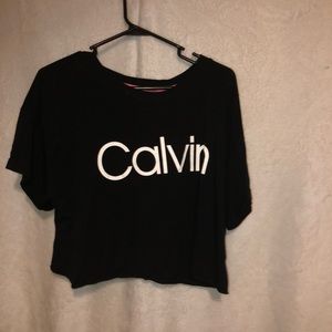 Calvin Klein crop top. Medium sized.